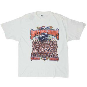 Starter 1998 NFL Denver Vs Broncos Super Bowl Champs VNTG T-Shirt